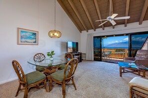 TV, DVD player, books