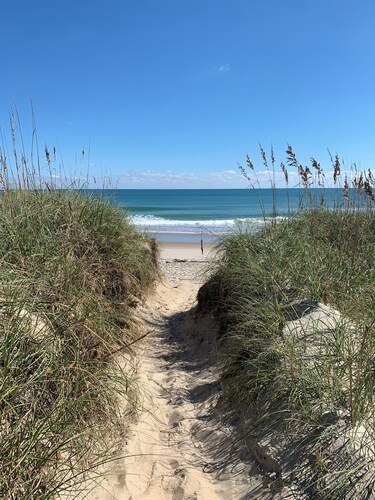 Only Five Steps From The Beach Access!