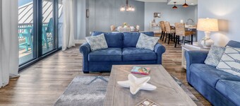 Ocean view, three bedroom, two bath condo in Mexico Beach.