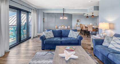 Ocean view, three bedroom, two bath condo in Mexico Beach.