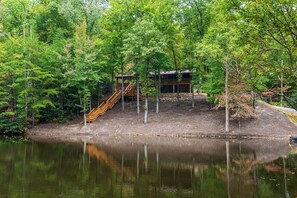 Cabin, 2 Bedrooms | Property grounds - Beside Still Water 2 - 2 Bedrooms, 2 Baths, Sleeps 6 Home by RedAwning (Cosby)