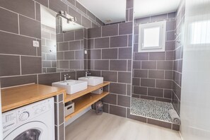 Shower, hair dryer