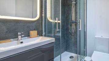 Shower, hair dryer
