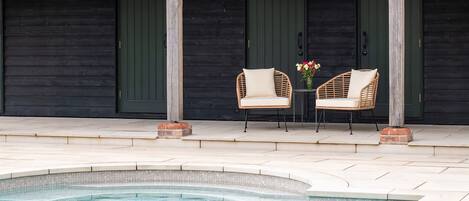 A heated pool