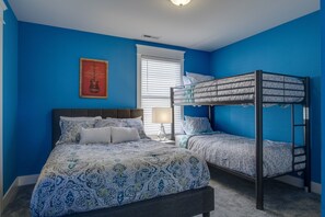 4 bedrooms, iron/ironing board, travel cot, free WiFi