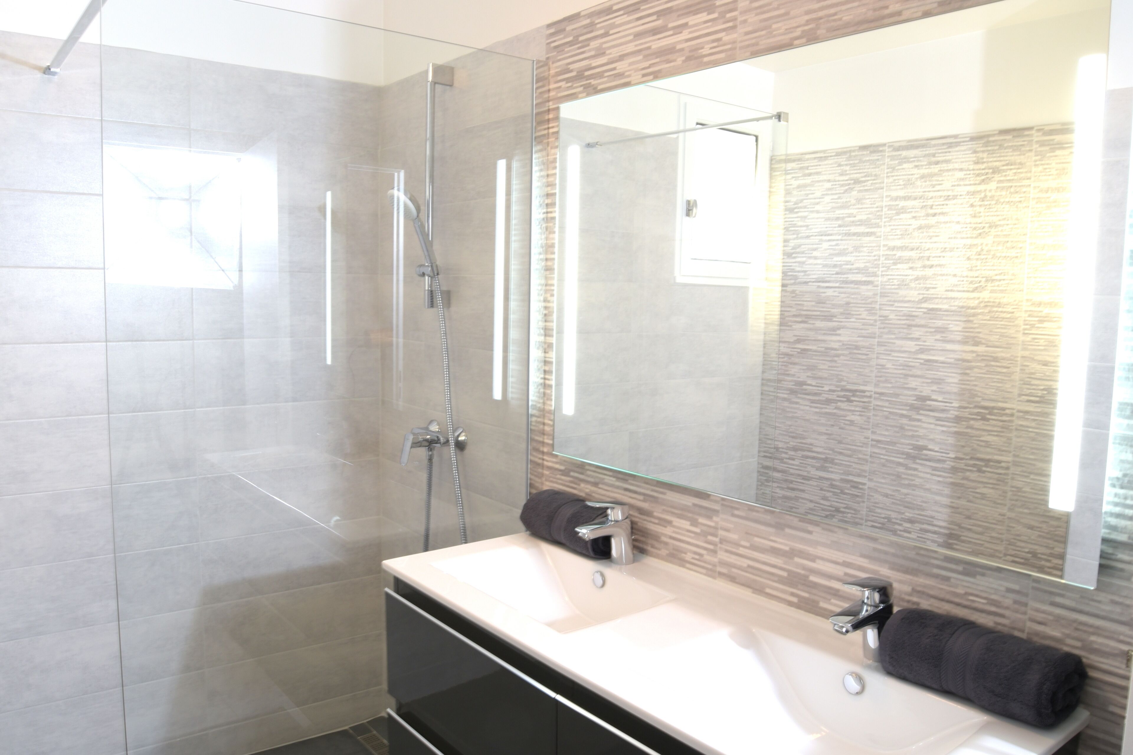 Shower, hair dryer