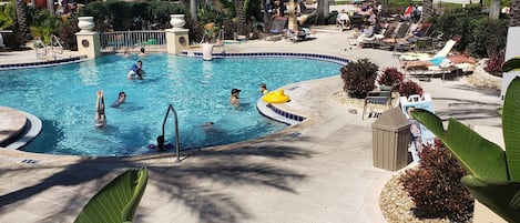 A heated pool