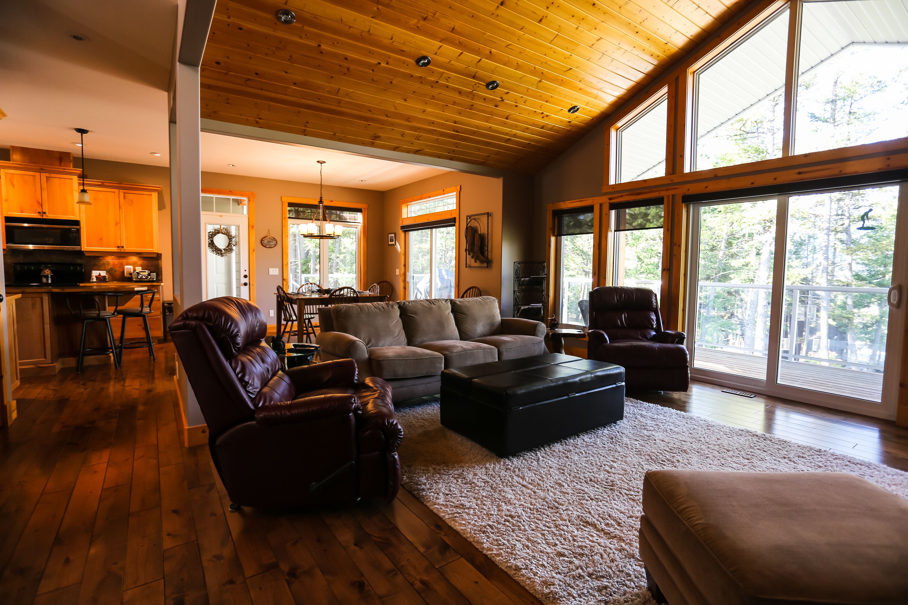 TV connectée, cheminée, livres