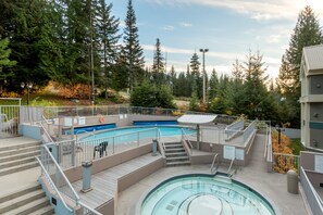 Una piscina riscaldata