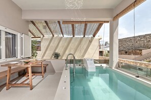 Outdoor pool - Chara Villas  with 20m2 swimming pool-BBQ! (Rethymno)