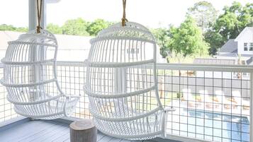 Piscine extérieure, piscine chauffée