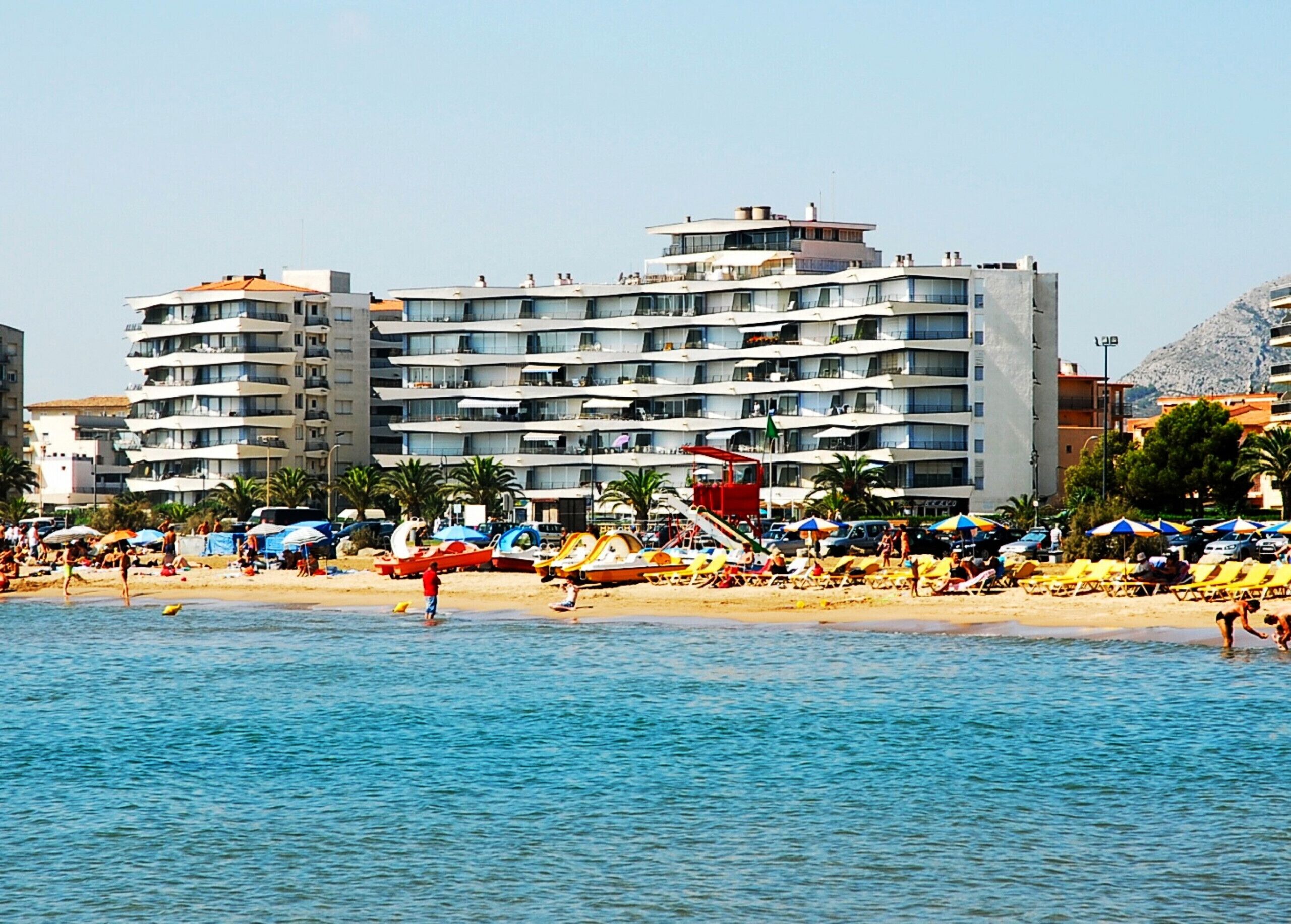 Vlak bij het strand