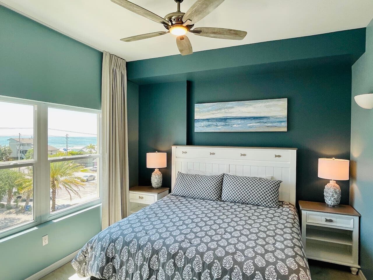 2 bedrooms, desk, iron/ironing board, travel crib