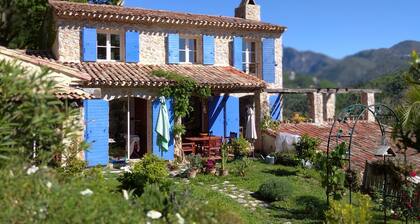 CHARMING VILLA, 15 km from NiCE MOYENNE MONTAGNE WITH VIEW AND SWIMMING POOL