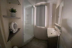 Shower, hair dryer