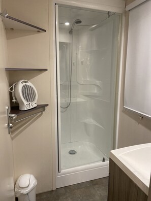 Shower, hair dryer