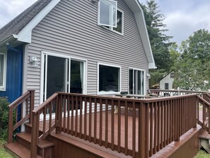 Terrace/patio - Amazing lake view and peaceful cottage with kayaks (Forestville)