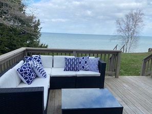 Terrace/patio - Amazing lake view and peaceful cottage with kayaks (Forestville)