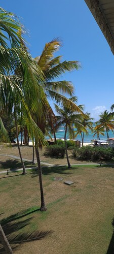 Apartment facing the sea and the beach of l'anse des rochers