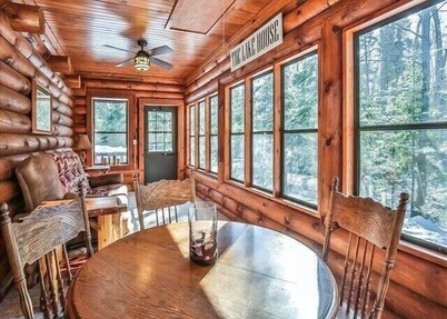Log Cabin on Lake on 3 Acres of Total Seclusion 