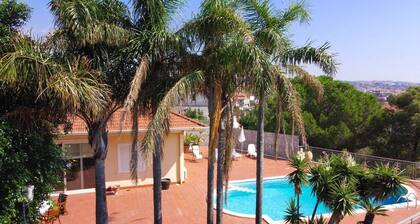 Holiday flower villa with pool