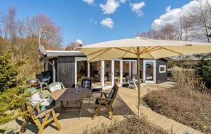 Outdoor dining - Awesome home in Roslev with kitchen (Roslev)
