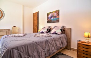 4 habitaciones, cuna de viaje, wifi gratis y ropa de cama 