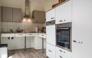 Kühlschrank, Mikrowelle, Herdplatte, Geschirrspüler