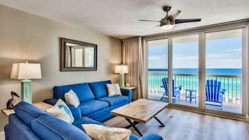 Smart TV, video library, stereo