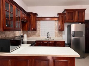 Fridge, microwave, oven, stovetop - Luxurious Apt With a View/ 24 Hr Security Monitoring / Free Wifi (Kingston)