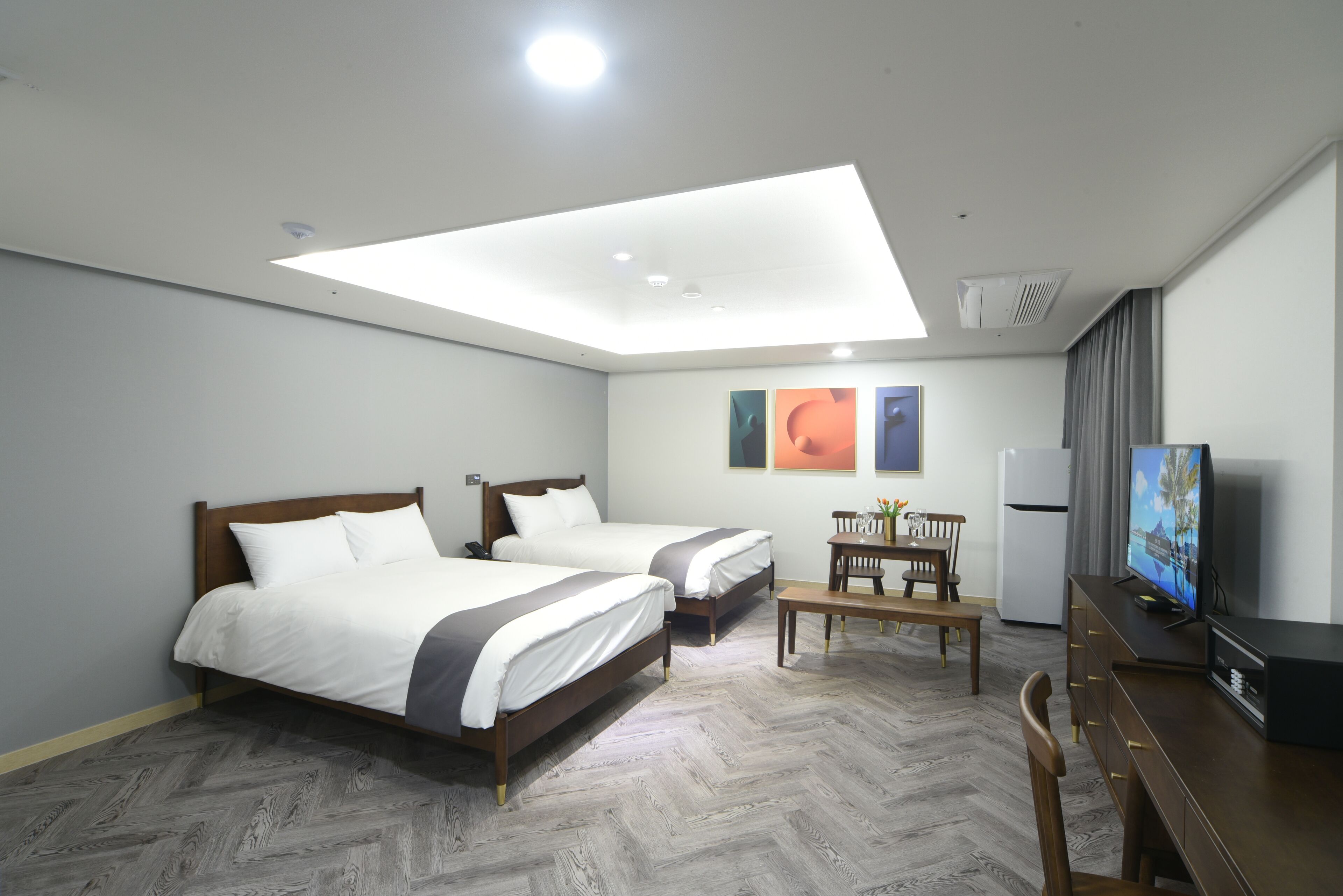 deluxe family room (pool access for 4) | desk, blackout curtains, iron/ironing board, free wifi