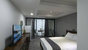 Superior Double Room (Pool Access for 2) | Desk, blackout drapes, iron/ironing board (on request), WiFi (free)