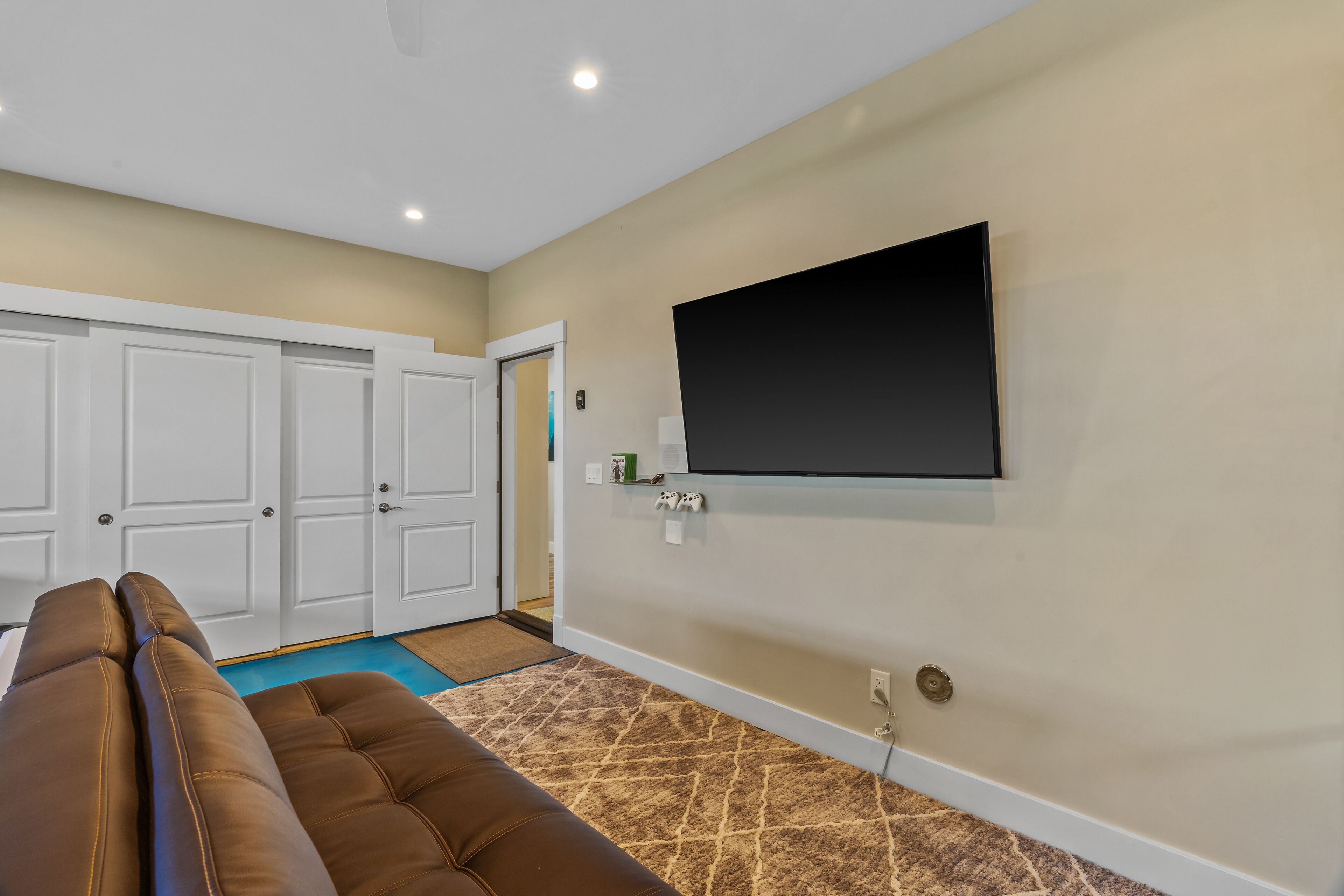 Smart TV, video games, foosball