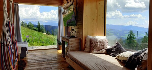 Smart TV, fireplace, video game console, ping pong