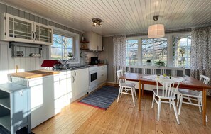 Fridge, oven, stovetop