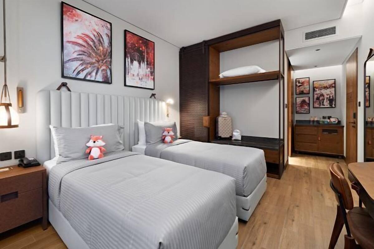 1 chambre, couette en duvet, lit avec matelas en mousse à mémoire
