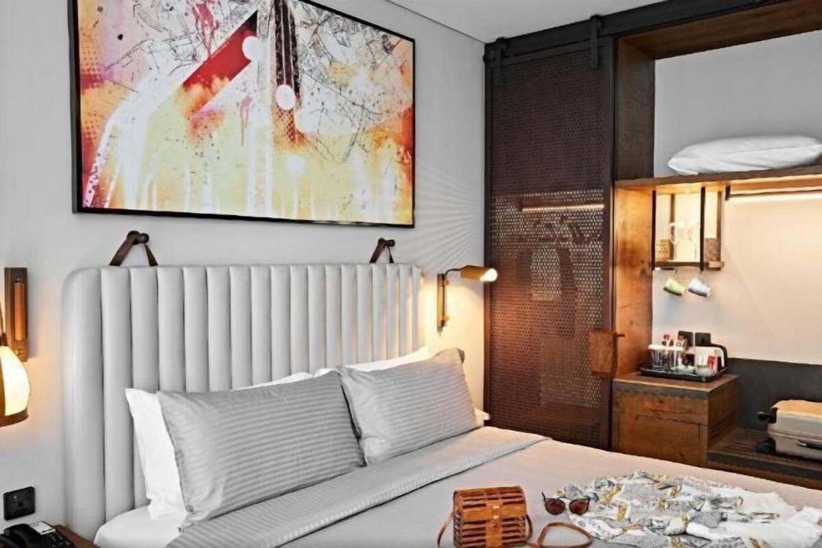 1 chambre, couette en duvet, lit avec matelas en mousse à mémoire