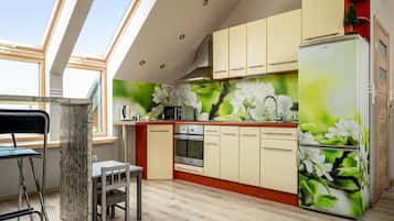 Fridge, stovetop, dishwasher