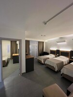 Free minibar items, in-room safe, desk, laptop workspace