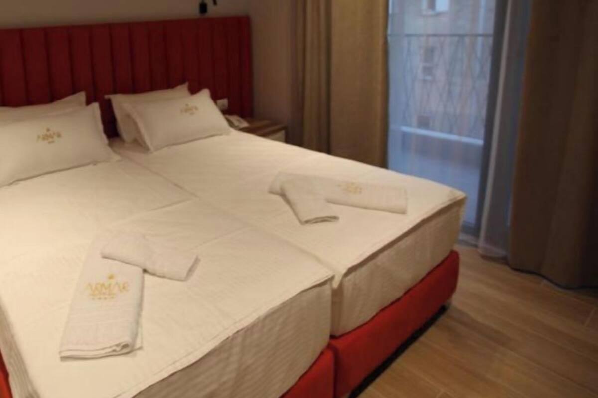 Desk, free WiFi, bed sheets