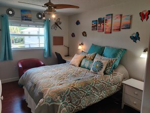 1 slaapkamer, een bureau, een strijkplank/strijkijzer, gratis wifi