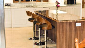 High chair, dining tables