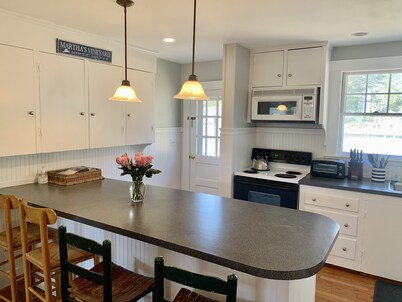 .5 mile Walk to Edgartown Center. Inside the triangle. 3 mi to South Beach.