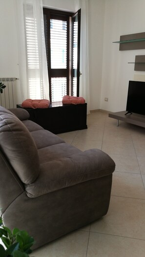 Una televisión de pantalla plana