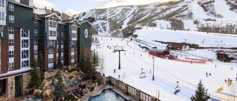 Piscine extérieure, piscine chauffée
