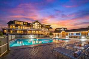 A heated pool - Oceanfront Estate | 18BR | Private Pool & Hot Tub | Sleeps 40 | 4x4 OBX (Corolla)