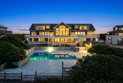 Oceanfront Estate|18BR, Sleeps 40 | Pool, Hot Tub, Events