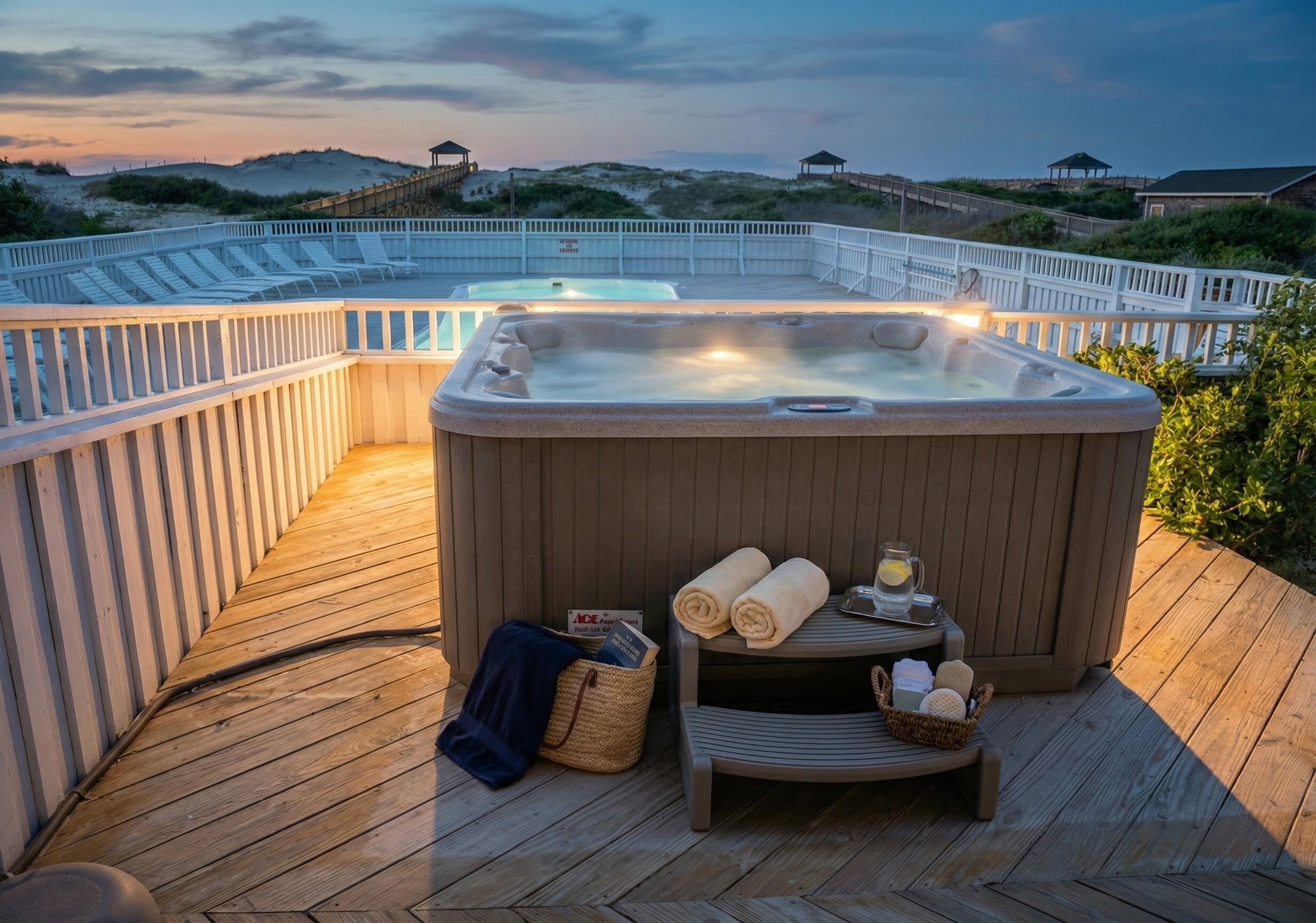 Bain à remous extérieur