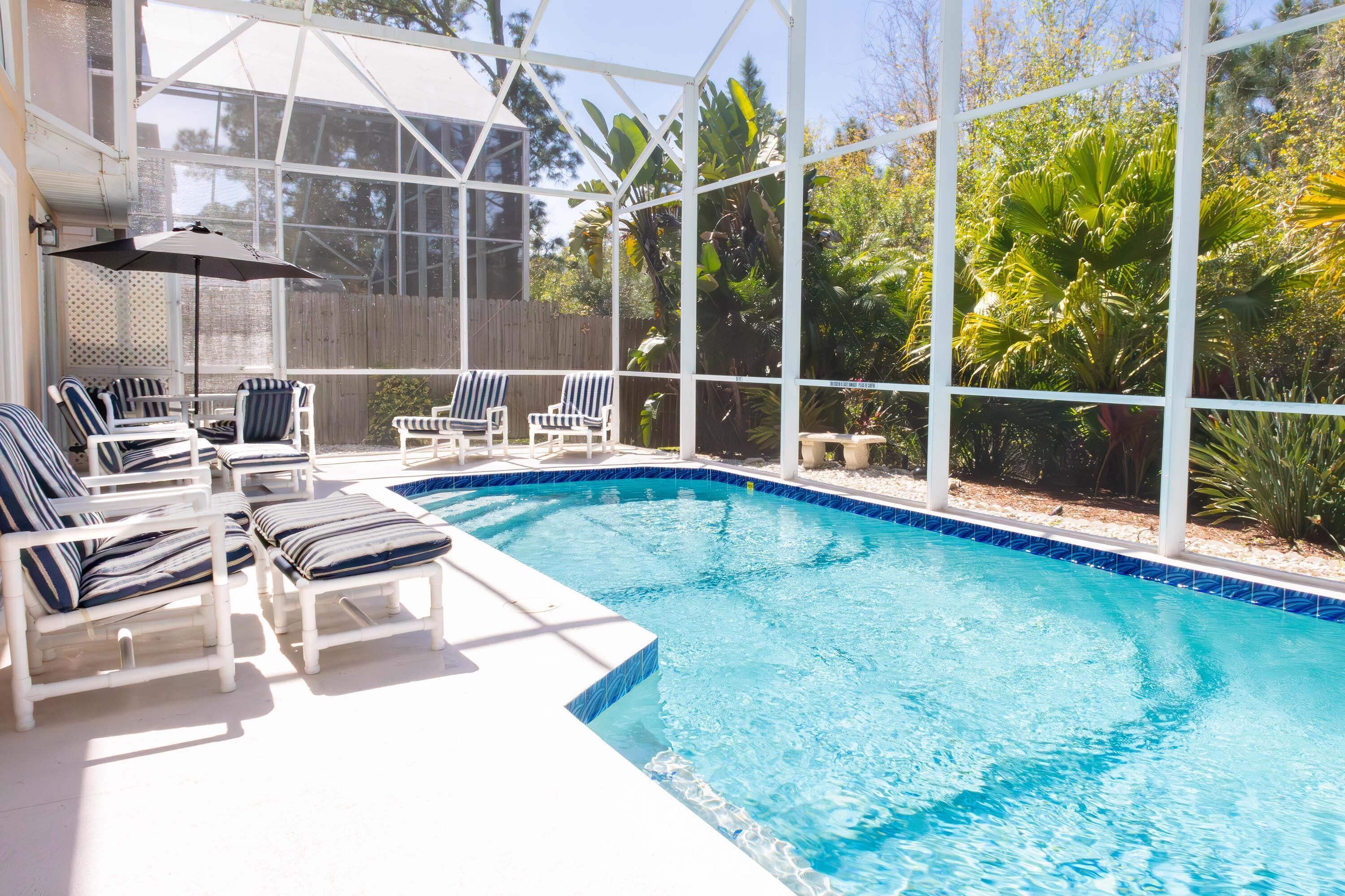 Luxurious 4 Bedroom/3.5 Bathroom Home, Perfectly Located with Private Conservation View Pool & Game Room