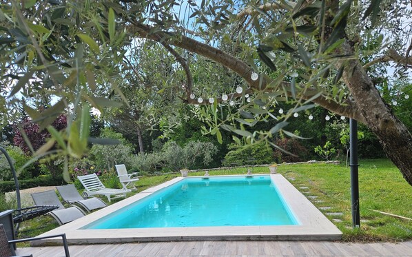 Una piscina riscaldata